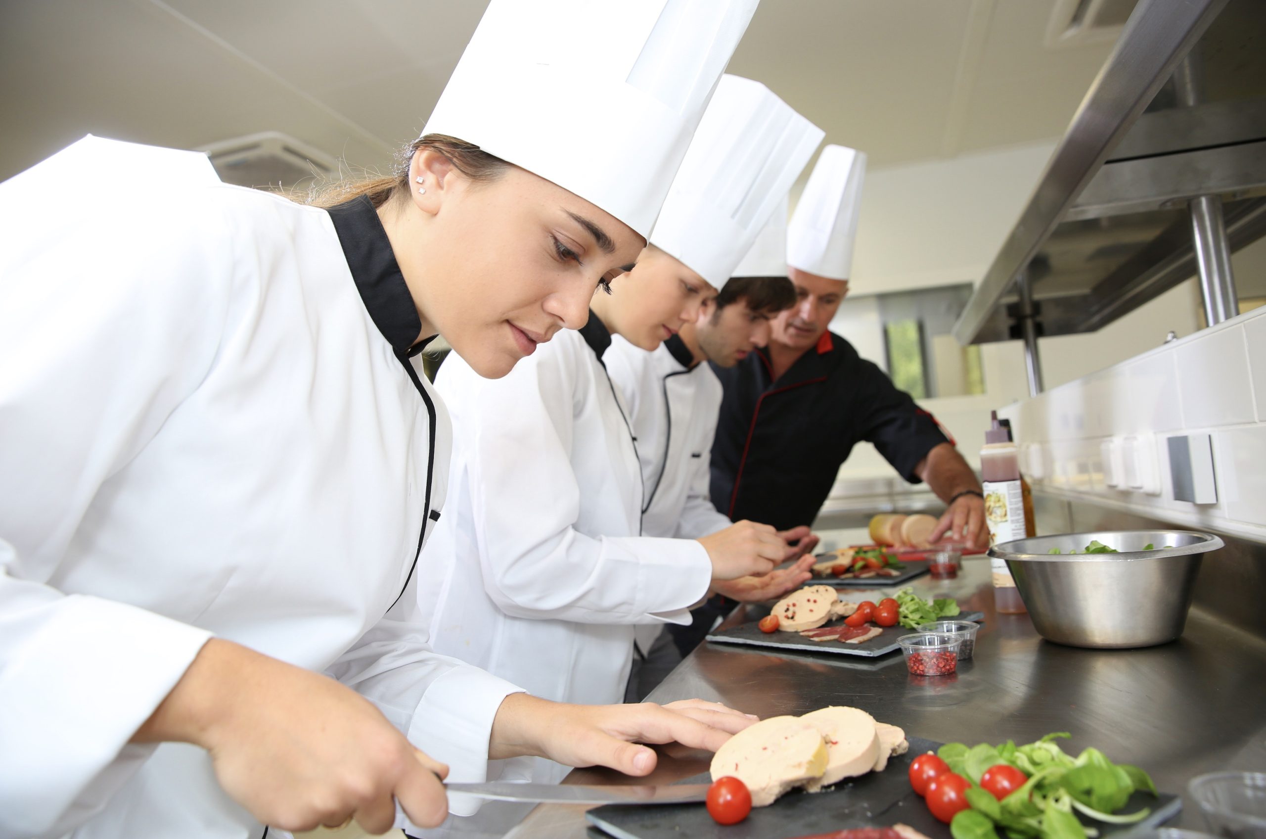 young chefs training